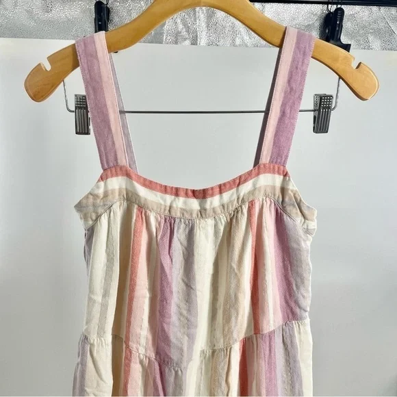 Rails Amaya Juliette rainbow stripe dress brunch casual‎ midi boho coquette XS - Picture 5 of 12